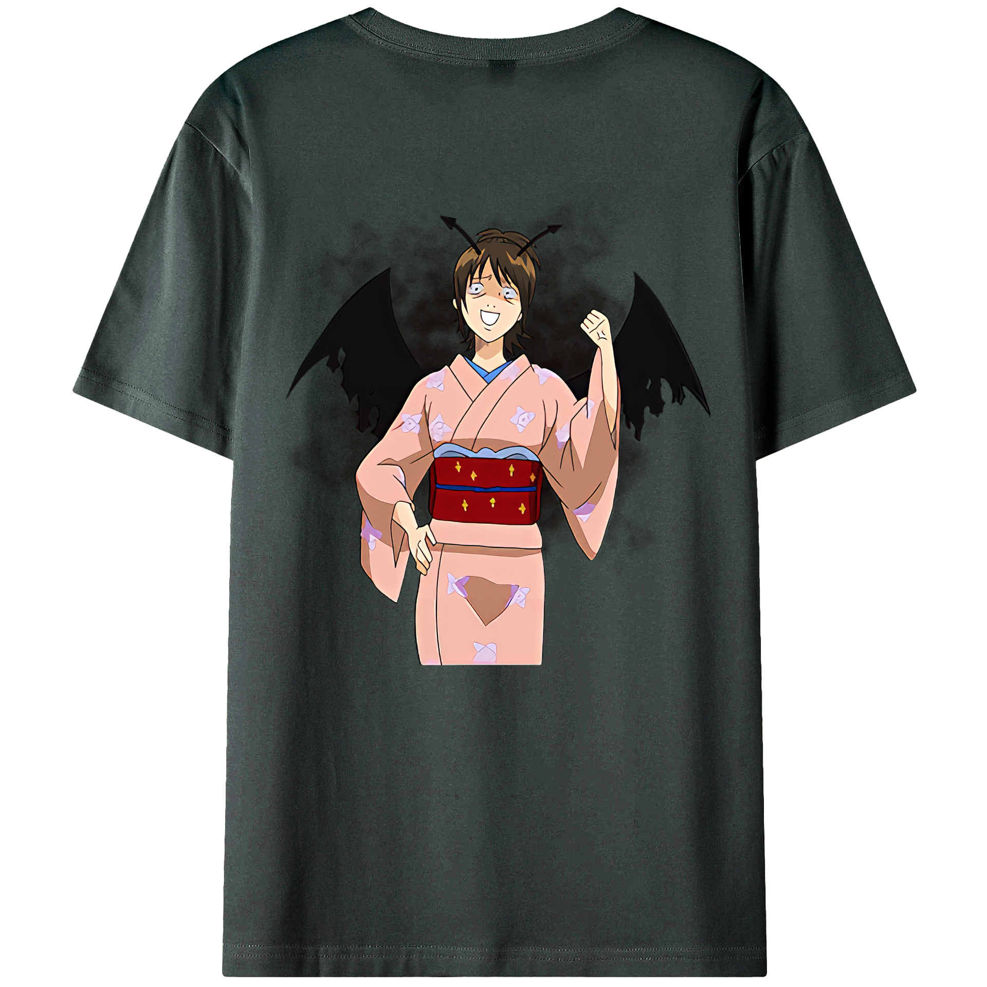 （画像用） ぎんたま 坂田銀時（さかたぎんとき） 神楽 志村新八（しむら しんぱち） GINTAMA Sakata Gintoki Kagura Shimura Shinpachi 綿100％ メンズ半袖Tシャツ（バックプリント） 通気性
